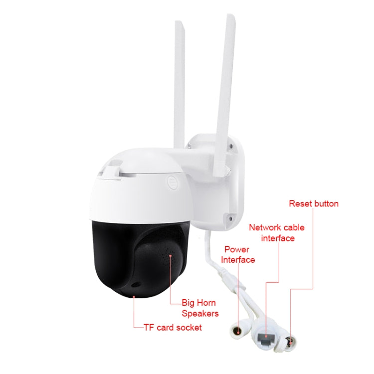 QX36 1080P 3.0MP 3.6mm Lens IP65 Waterproof PTZ 360 Degree Rotating WIFI Camera, Support Day and Night Full Color & Two-way Voice Intercom & Motion Humanoid Detection & Video Playback & 128GB TF Card, AU Plug, QX36 QX36 1080P 3.0MP 3.6mm Lens IP65 Waterproof PTZ 360 Degree Rotating WIFI Camera, Support Day and Night Full Color & Two-way Voice Intercom & Motion Humanoid Detection & Video Playback & 128GB TF Card, AU Plug, QX36